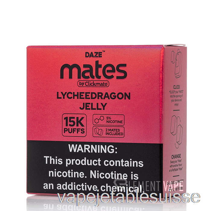 Vape Suisse 7 Daze Mate Pods Litchi Dragon Jelly